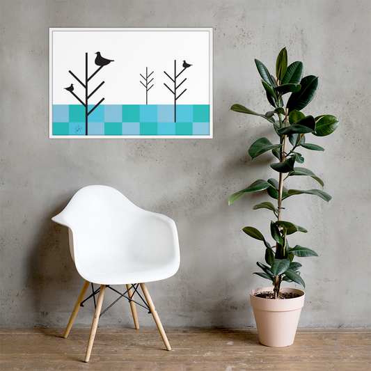 Summer Birds | Framed Poster