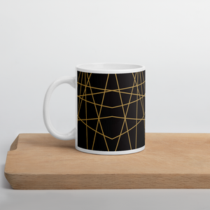 Golden Ornament Lines | Mug