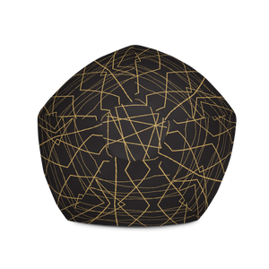 Golden Ornament Lines | Bean Bag Chair
