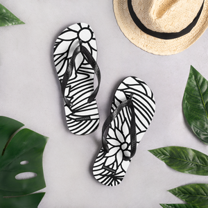 Black And White Flower Ornament | Flip-Flops