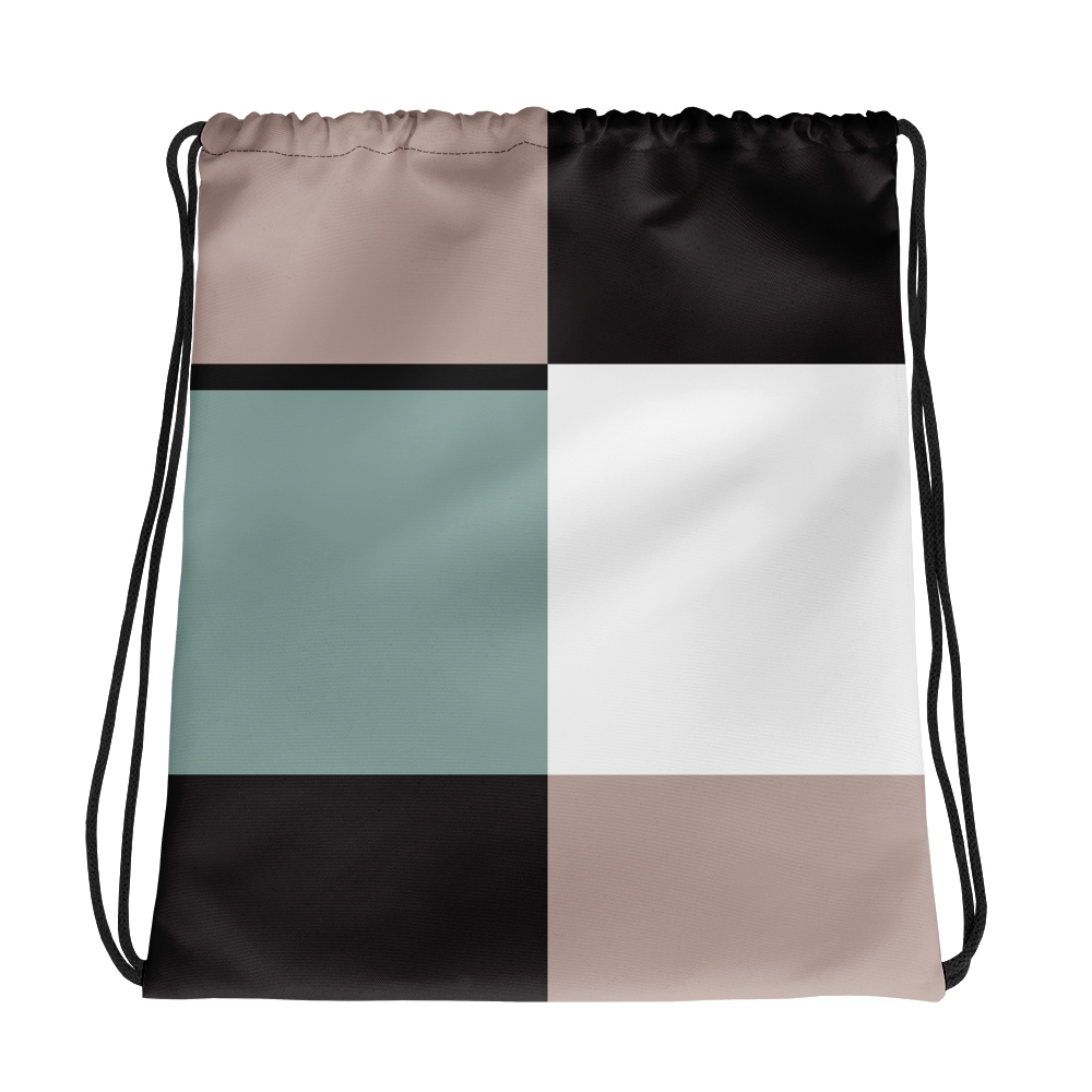 Pastel Square | Drawstring Bag