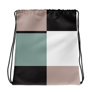 Pastel Square | Drawstring Bag