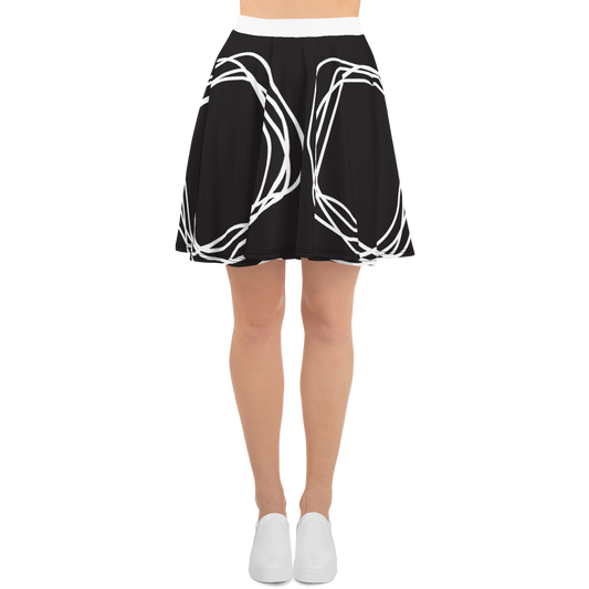 White Flowers | Skater Skirt
