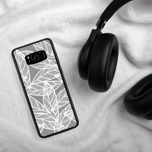 Messy White Leaves | Samsung Case