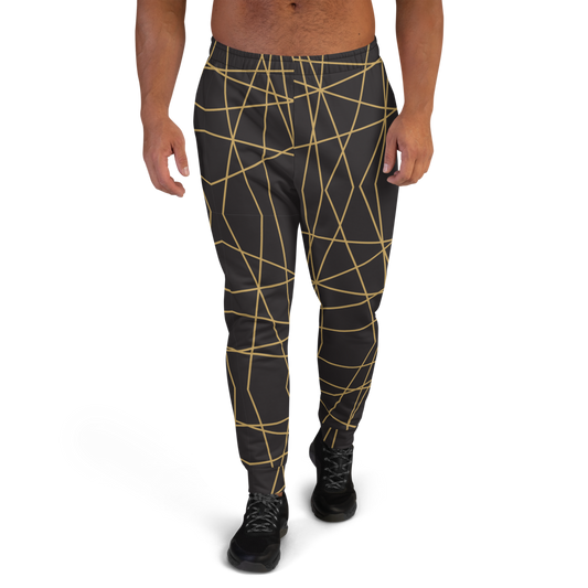 Golden Ornament Lines | Men's Joggers