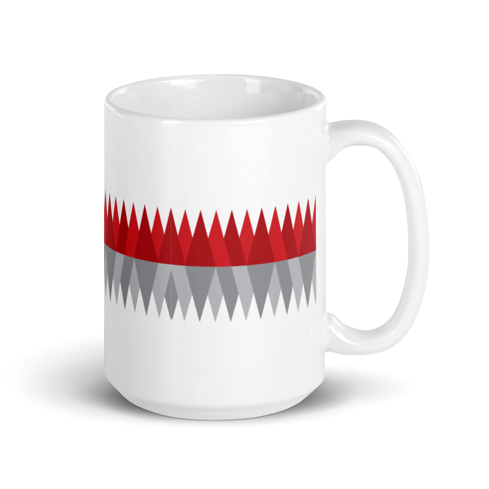 Red Gray Christmas | Mug