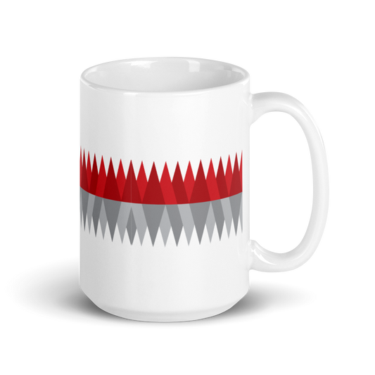 Red Gray Christmas | Mug