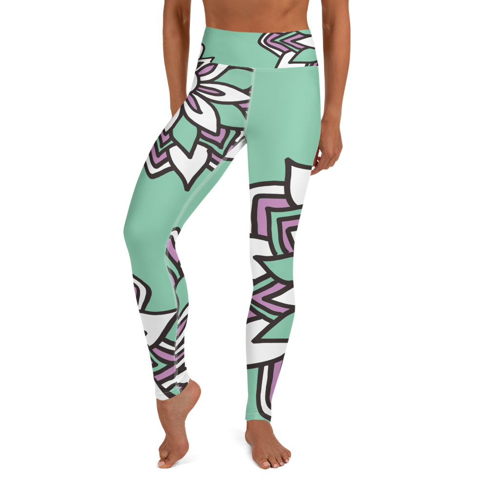 Smiling Flowers | Yoga Leggings