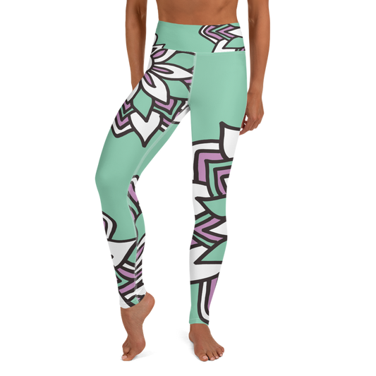 Smiling Flowers | Yoga Leggings