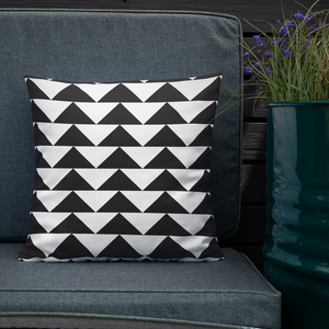 Black and White Triangles | Pillow