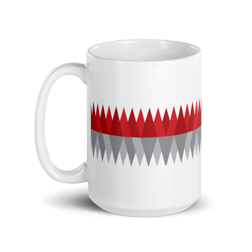 Red Gray Christmas | Mug