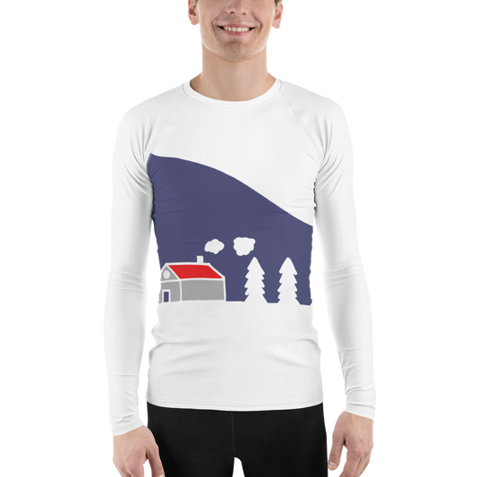 Home In White Forest | Men's Rash Guard