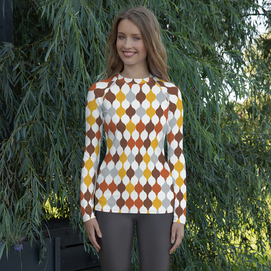 Arabic Warm Ornament | Women's Rash Guard