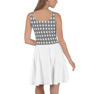 Easter Pattern Gray | Skater Dress