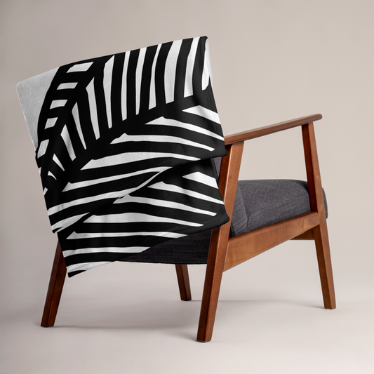 Black and White Ornament | Throw Blanket