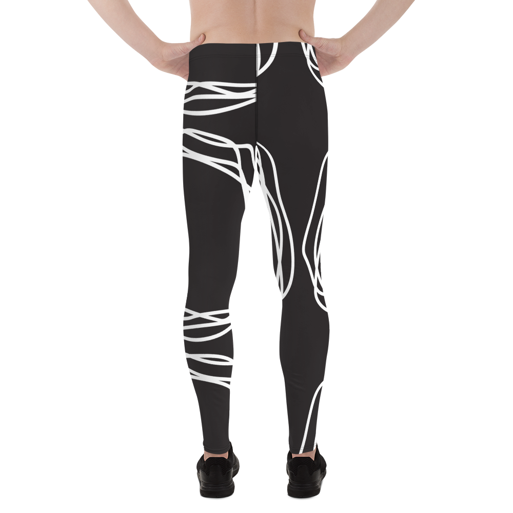 White Flowers | Men's Leggings