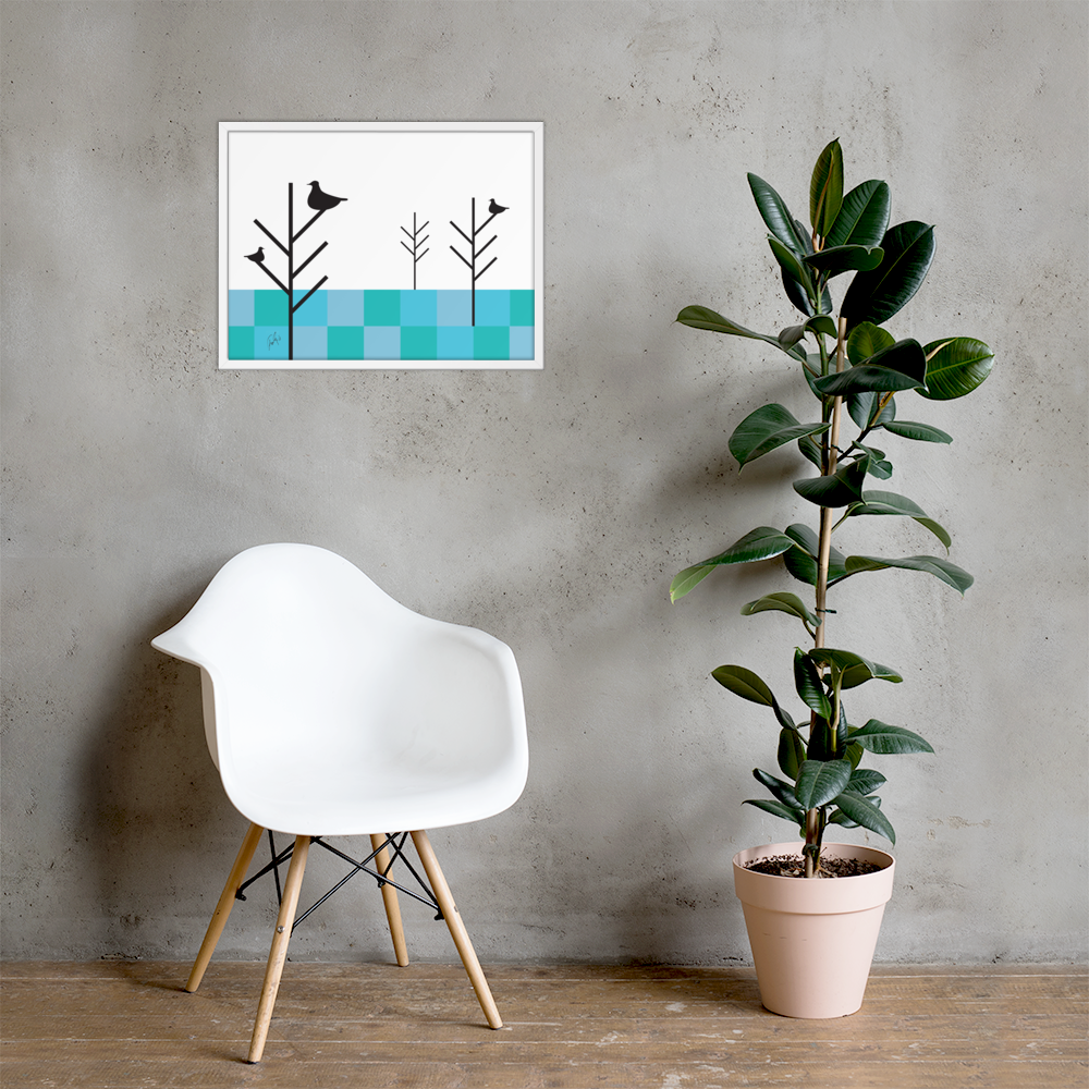 Summer Birds | Framed Poster