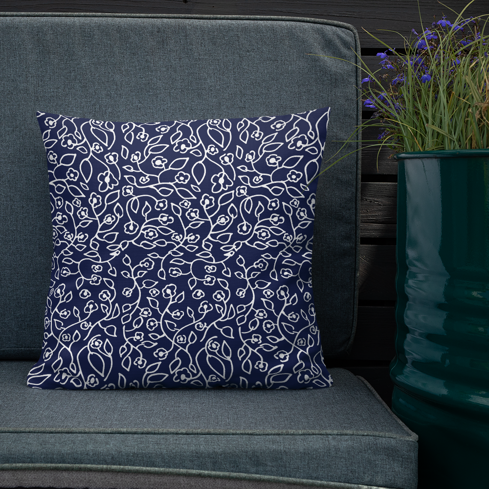 White Small Flowers | Pillow