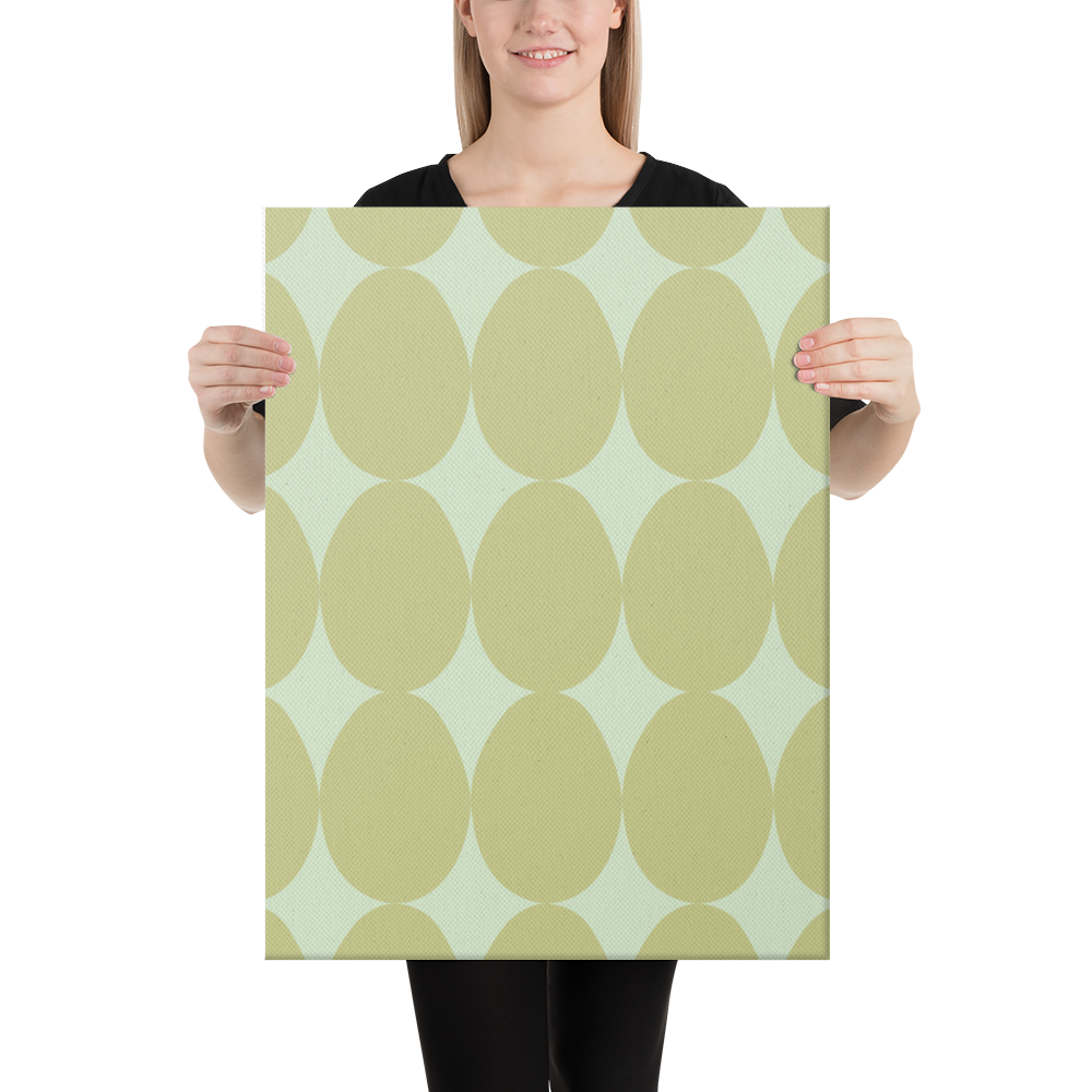 Easter Pattern Olive | Canvas