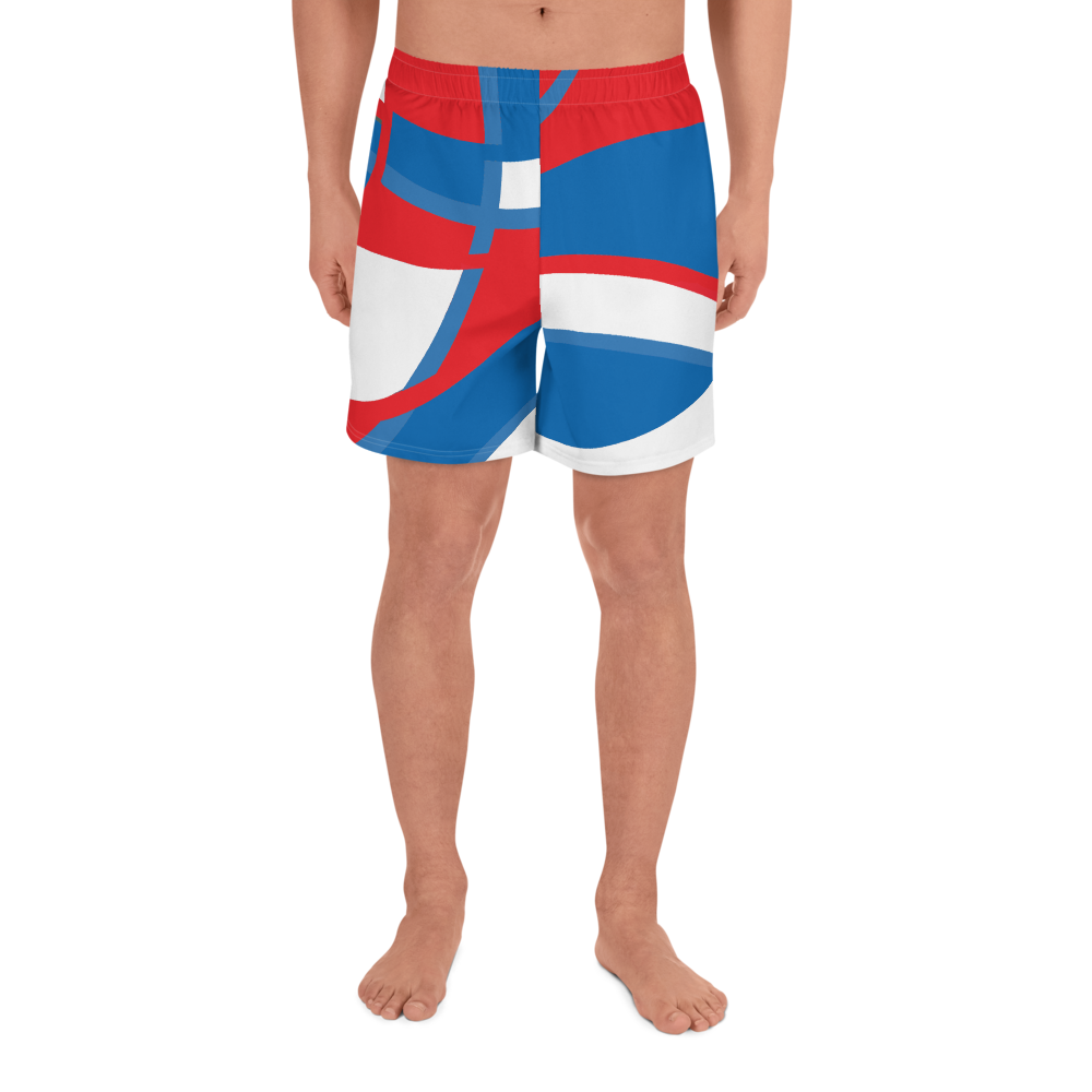 Red, White and Blue | Men's Athletic Long Shorts