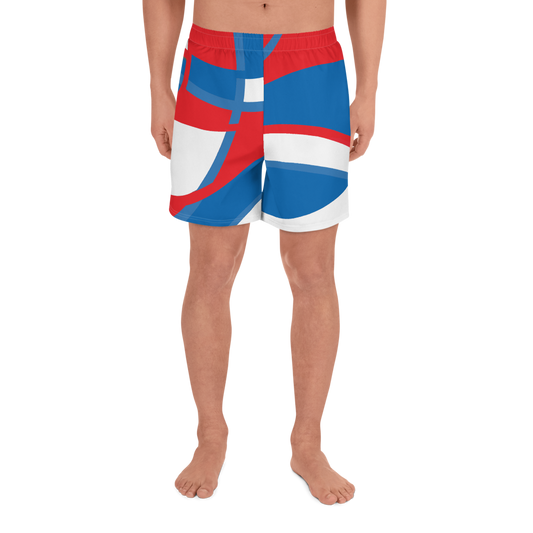 Red, White and Blue | Men's Athletic Long Shorts