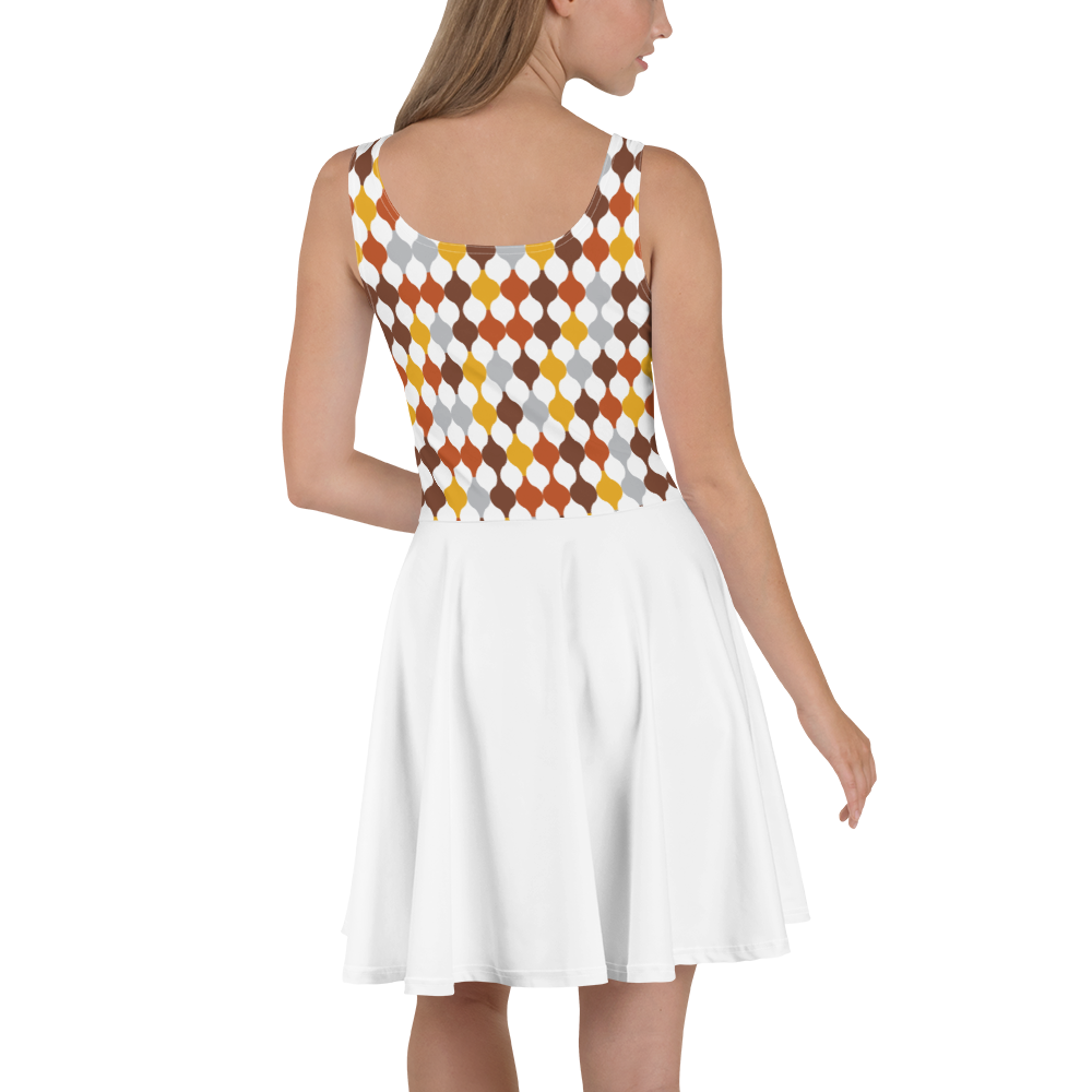 Arabic Warm Ornament | Skater Dress