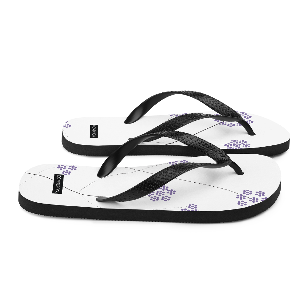 Purple Small Flowers | Flip-Flops