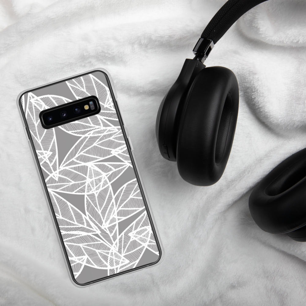 Messy White Leaves | Samsung Case