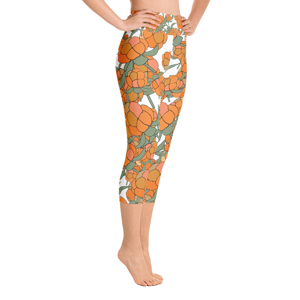 Lakka Ornament Black | Yoga Capri Leggings