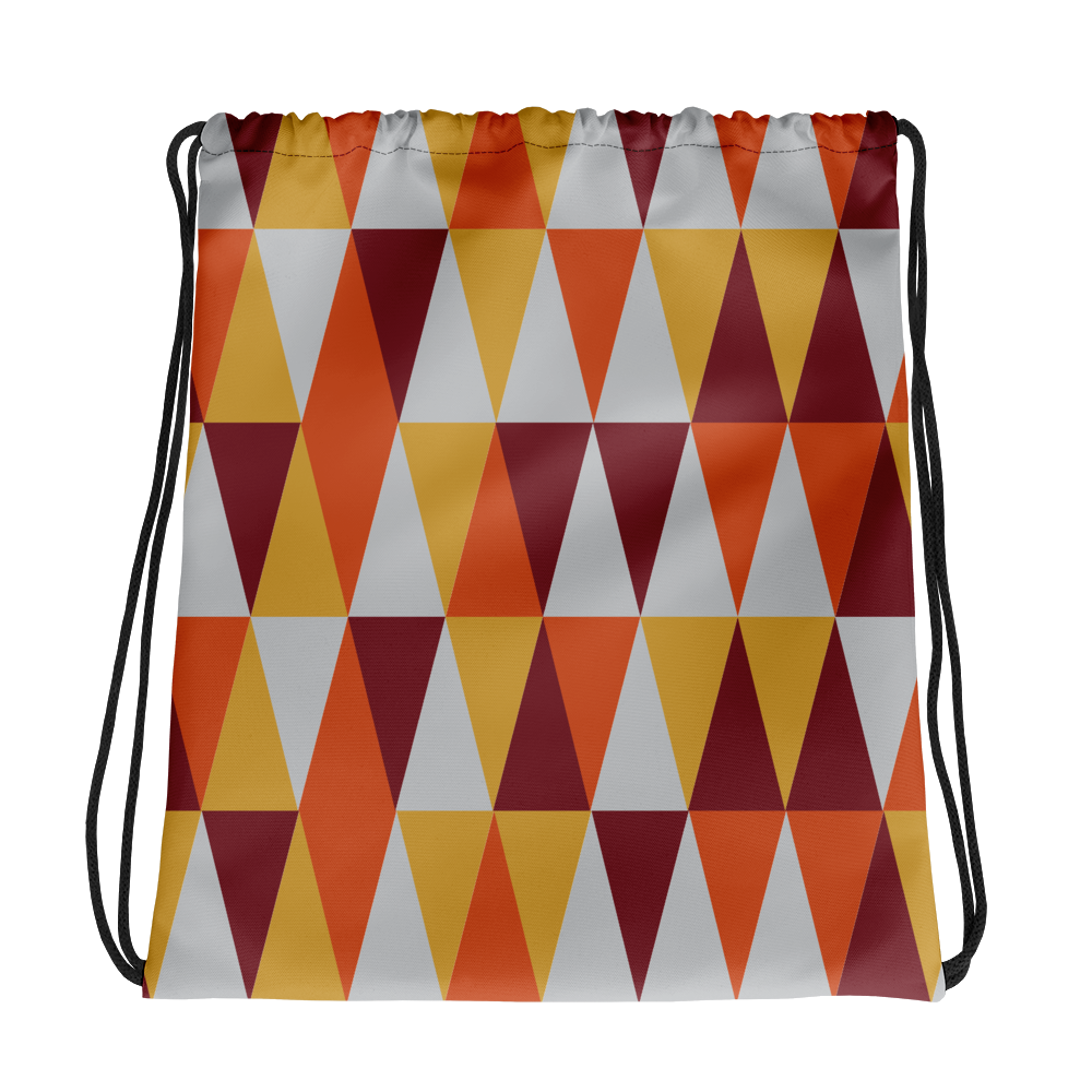 Autumn Triangles | Drawstring Bag