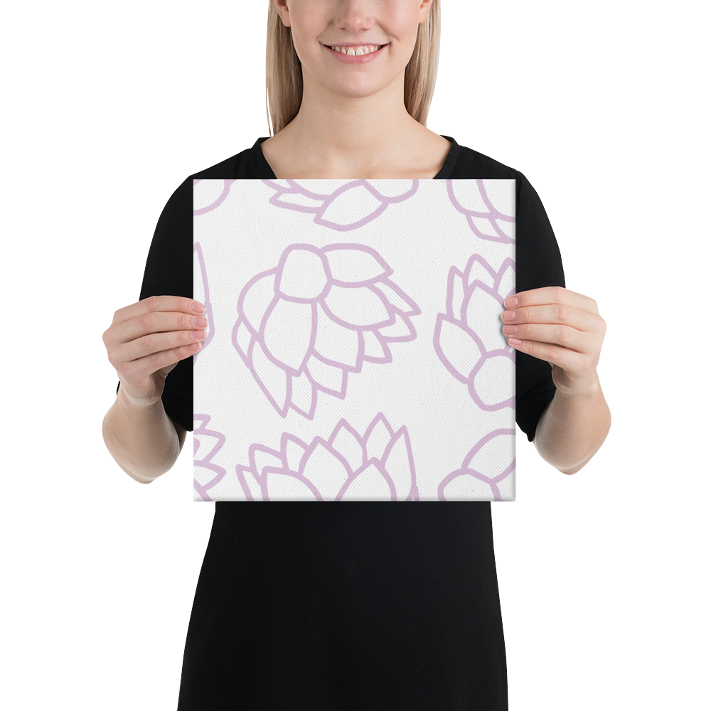 Pink Pastel Flowers | Canvas