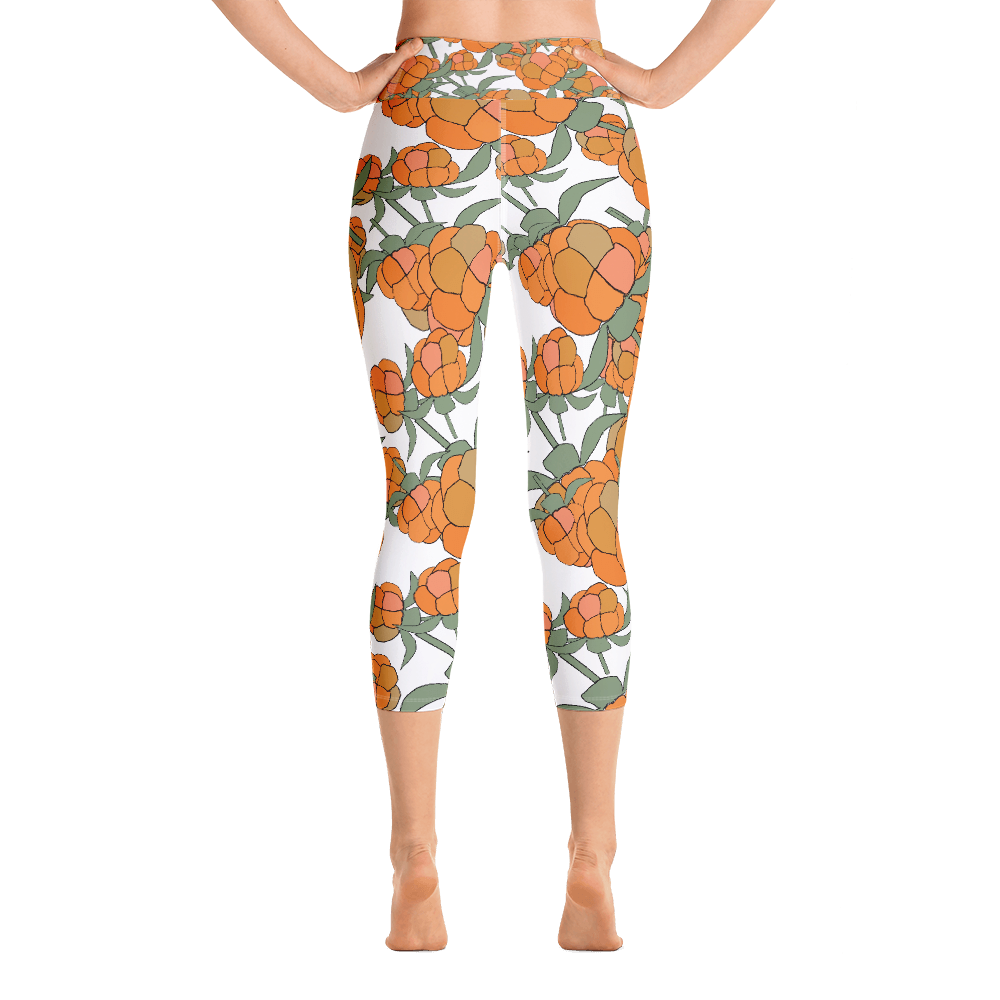 Lakka Ornament Black | Yoga Capri Leggings