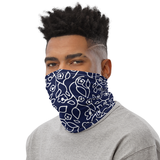 White Small Flowers | Neck Gaiter