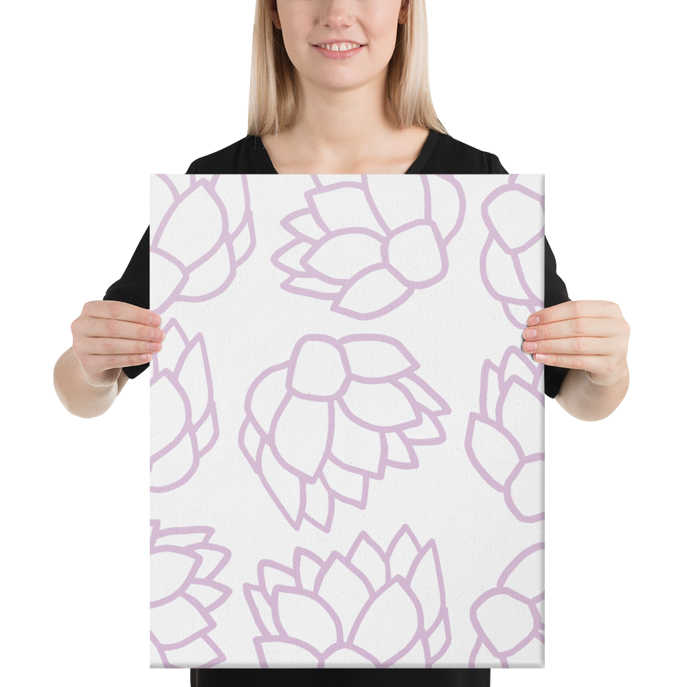 Pink Pastel Flowers | Canvas