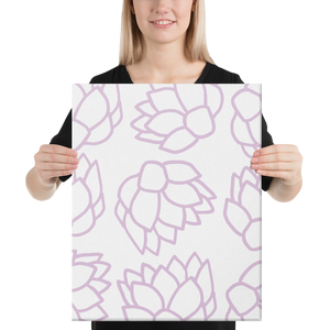 Pink Pastel Flowers | Canvas