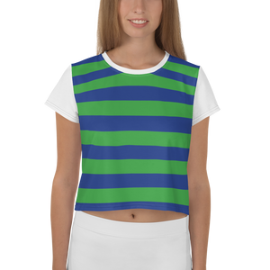 Green and Blue | Crop Tee