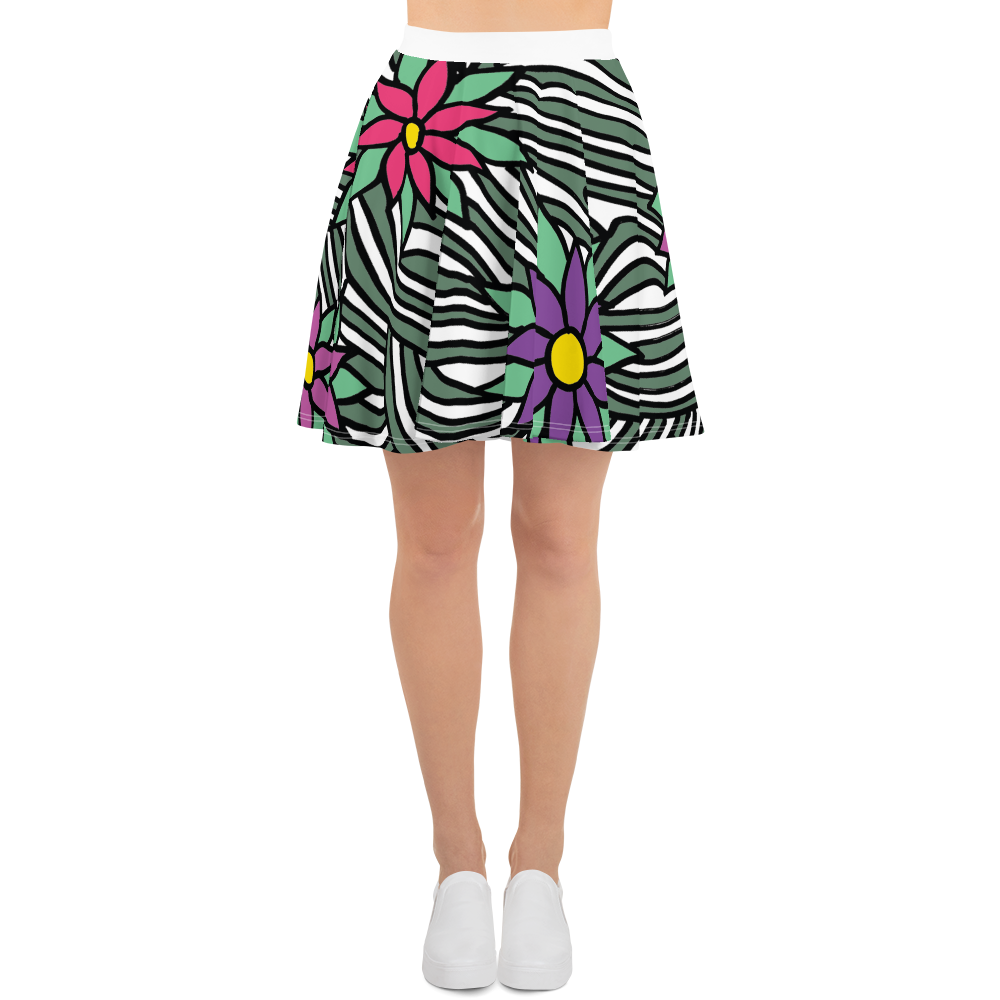Flower Ornament | Skater Skirt