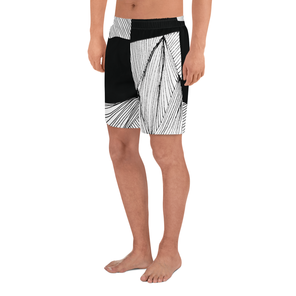 Black and White Day | Men's Athletic Long Shorts