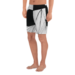 Black and White Day | Men's Athletic Long Shorts
