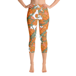 Lakka Ornament Black | Yoga Capri Leggings