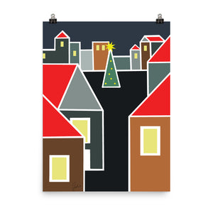 December Eve Red | Poster