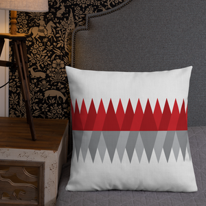 Red Gray Christmas | Pillow