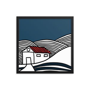 House in Snow | Framed Poster