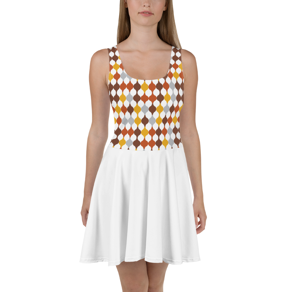 Arabic Warm Ornament | Skater Dress