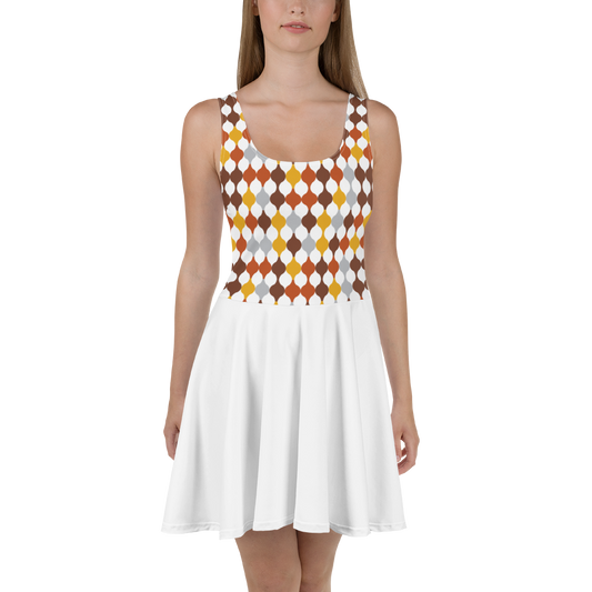 Arabic Warm Ornament | Skater Dress
