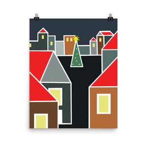December Eve Red | Poster