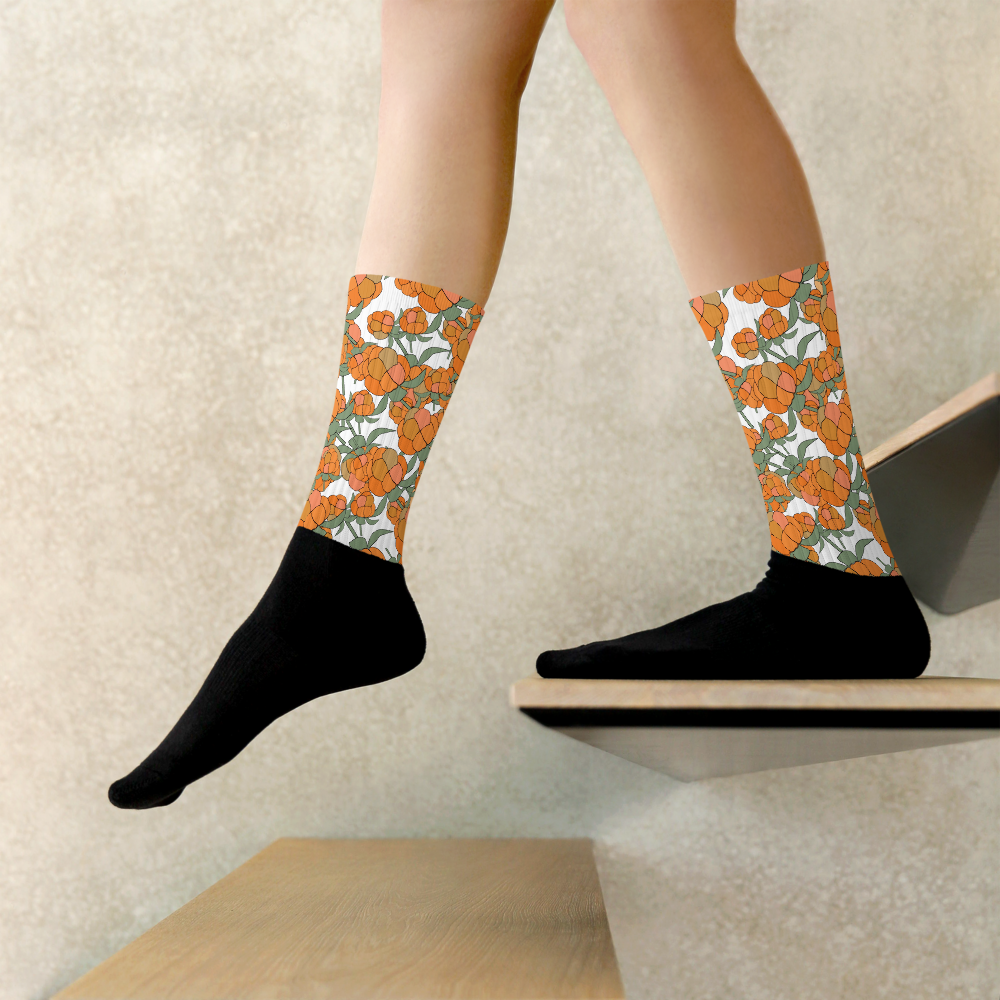 Lakka Ornament Black | Socks