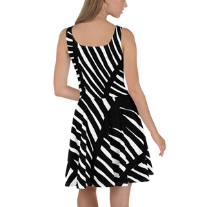 Black and White Ornament | Skater Dress