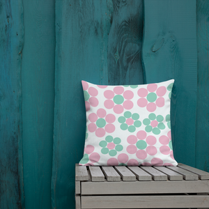 Happy Pastel Flowers | Pillow