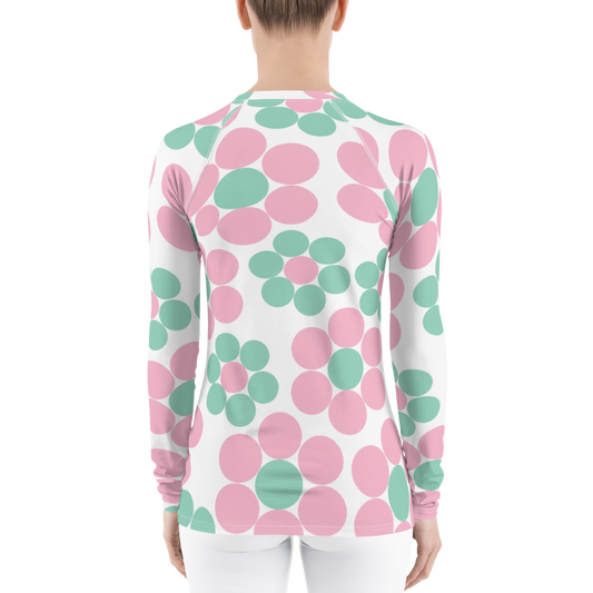 Happy Pastel Flowers | Women's Rash Guard